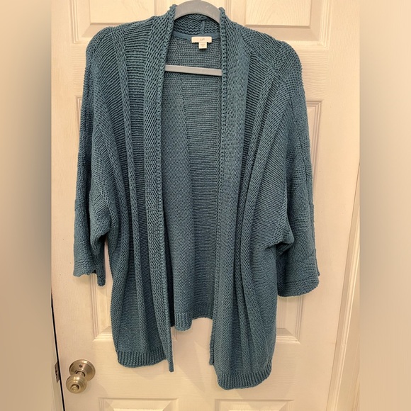 J. Jill Sweaters - J Jill deep teal open cardi